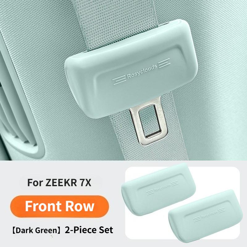 For ZEEKR 7X 007GT 007 001 009 Mix Car Seat Belt Anti Scratch Protector Case Cover Seatbelt Buckle Cover Soft Silicone Collision