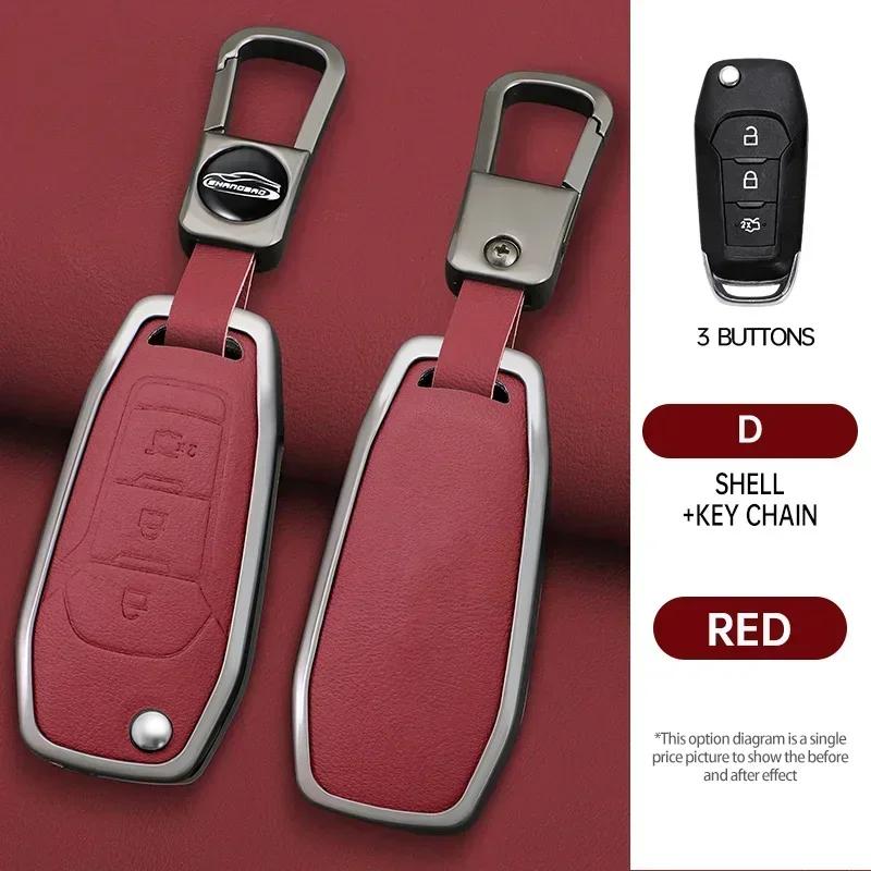 Zinc Alloy Remote Car Key Shell Case For Ford F150 F250 F350 Explorer Ranger KA Fiesta Mondeo Focus Kuga Escort Fob 2/3 Buttons