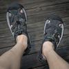Men Outdoor Hiking Sandals Grey Leather Closed Toe Blue Beach Shoes Wide Handmade Sandals Plus Size for Father