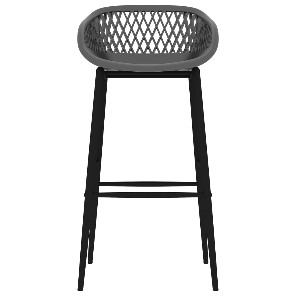 7 Piece Bar Set in Black and Gray