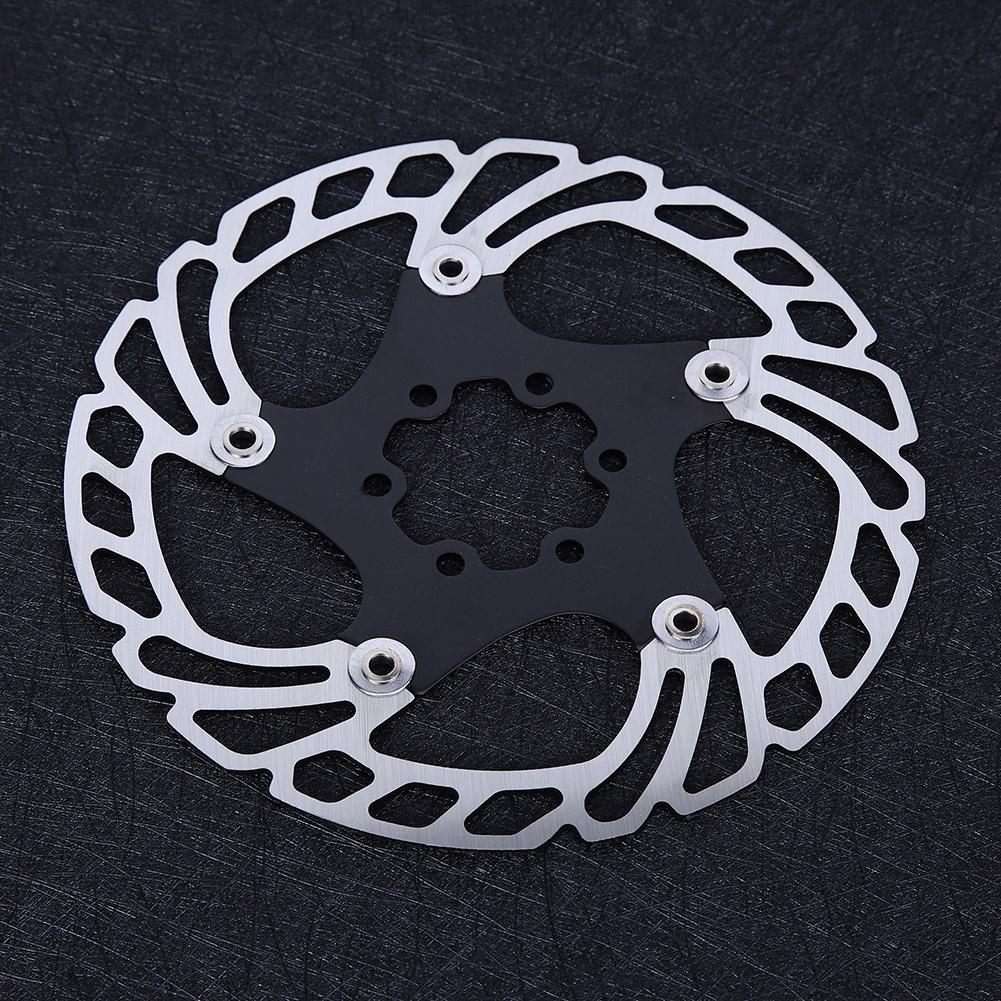 180mm Floating Disc Six     Mountain Bike Brake Disc Cycling Accessory(blacksilver )