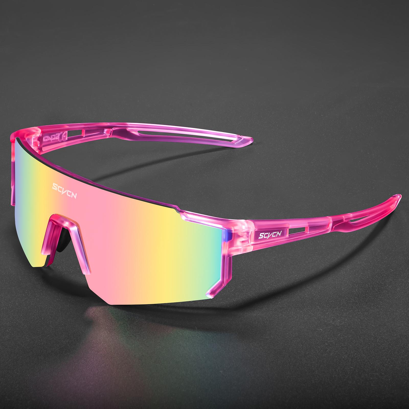 

SCVCN Fashion Cycling Glasses Bike Baseball Sunglasses for Men UV400 Sports MTB Outdoor Goggles Bicycle Women Sunglasses Riding 1 lens-no box