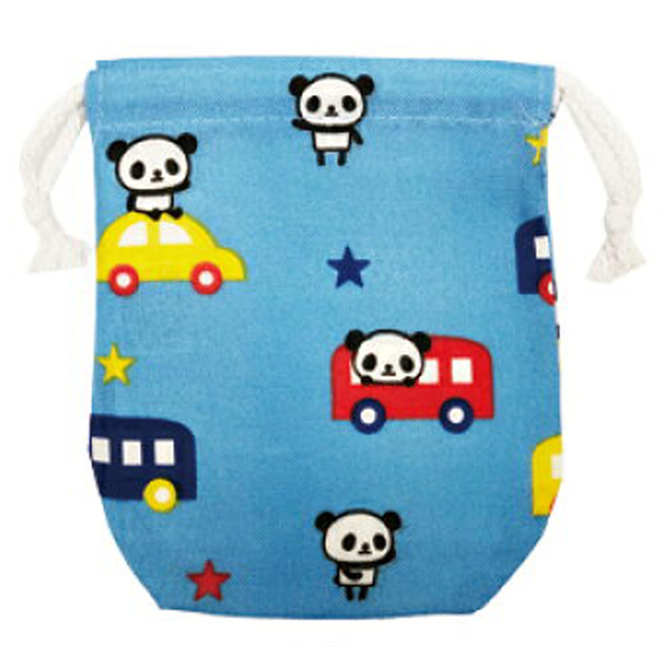 

Mini Drawstring Pouch for Nursery Perfect for and Cute Character Panda Design Panda and Car GE0942 6B School/Kindergarten, Cups, Toothbrushes,