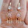 Fashion Party Ohrringe Zirkon Quaste Drop Ohrringe für Frauen 2023 Neue Gold Farbe Hochzeit Engagement Party Schmuck Zubehör