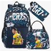 Sports CR7 Camouflage Backpacks With Lunch Bag Men&Women's Casual Canvas School Bags Simple Dual-Shoulder Bag Laptop Travel Bag