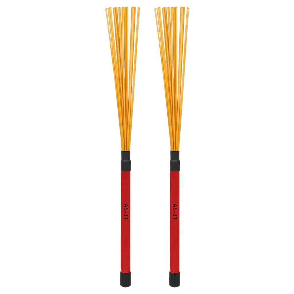1Pair Rod Drum Sticks Brush Professional Nylon Drumsticks Brushes Multi-Rod Bundle Sticks Nylon Dowels Enduring