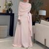 Sexy gefaltetes langes Abendkleid für Damen für Herbst und Winter, für grenzüberschreitende formelle Party-Anlässe