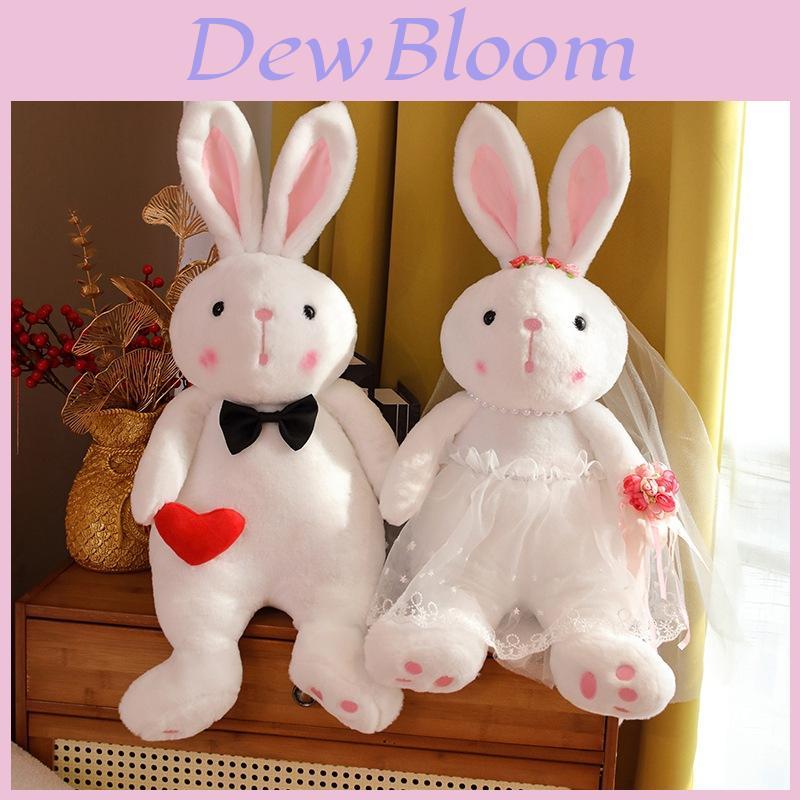 Adorable Wedding Rabbit Plush Dolls Couple Soft Stuffed Toys Romantic Gifts For Newlyweds
