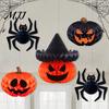 Festive Paper Decor Halloween Honeycomb Ornament, Pumpkin Spider Hanging Party Setup Accessories Decoration for Home Office Classroom Holiday Supplies