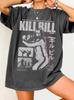 T-shirt Film d'horreur Kill Bill Vintage Tee Hommes Coton Lavé Surdimensionné T-shirts Décontractés Harajuku Streetwear Unisexe