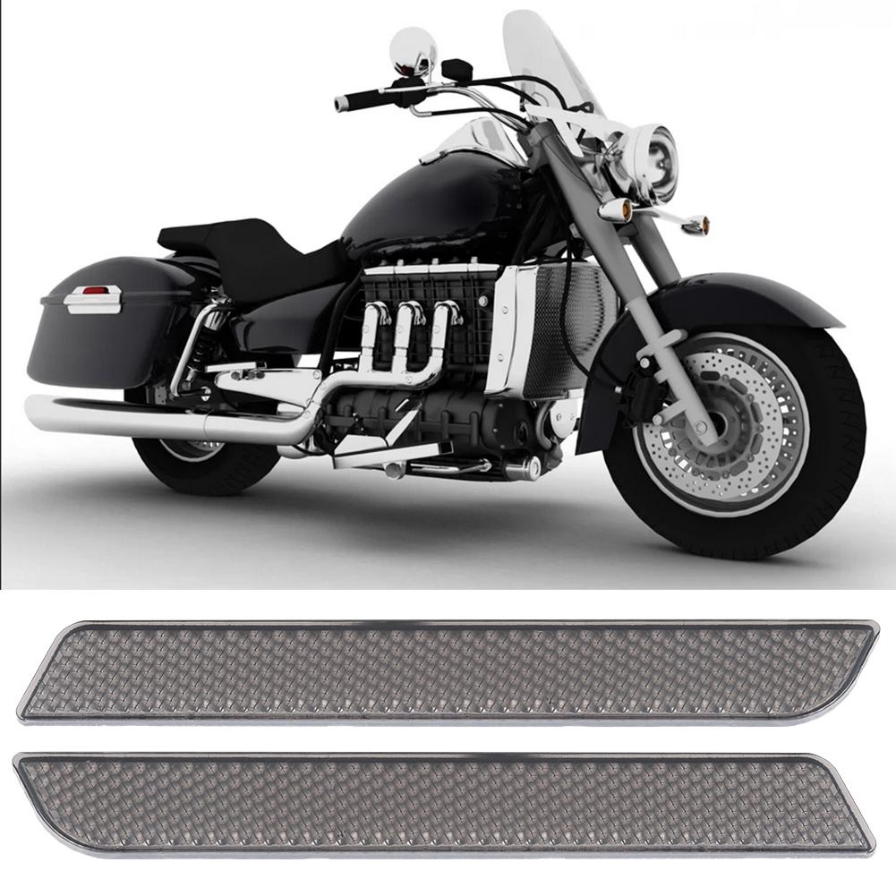 Pair of Saddlebag Reflector   Cover   Warning Small Size Fit for   FLT FLHT FLHRC