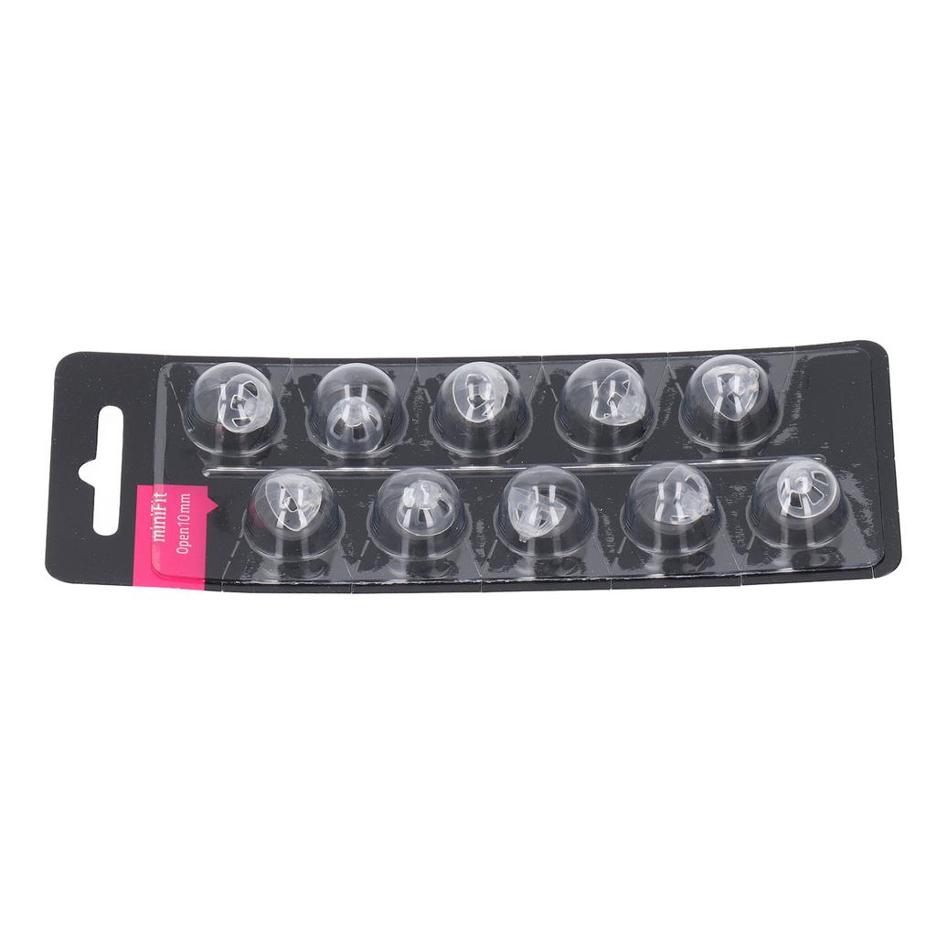 20pcs Hearing Instruments Dome Open Ear Tip Highly Transparent Single Layer Silicone Hearing