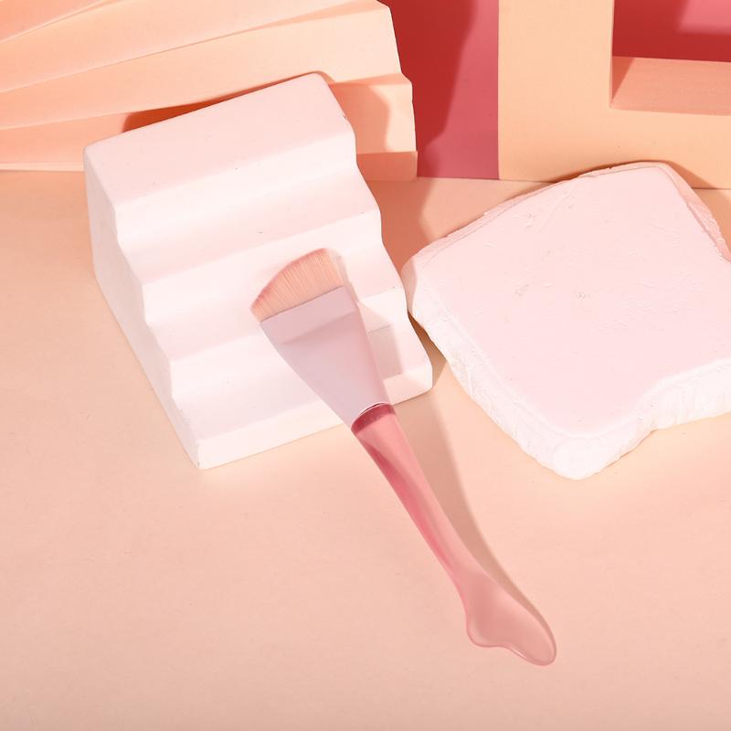 

Ультратонкая кисть для тональной основы Легкая и тонкая кисть для контура лица Плоская кисть для контура Кисти для растушевки тонального крема для макияжа розовый