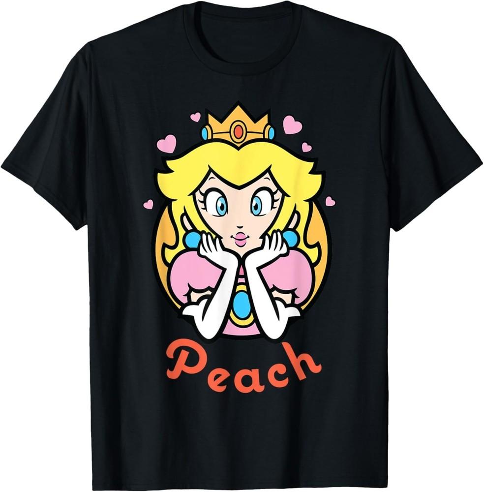 Nintendo Super Mario Princess Peach Portrait Graphic T-Shirt S