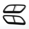 Black Stainless Steel Pipe Throat Exhaust Outputs Tail Frame Trim Cover For Volvo S60  S90 V90 2016- Spare Parts Parts-M