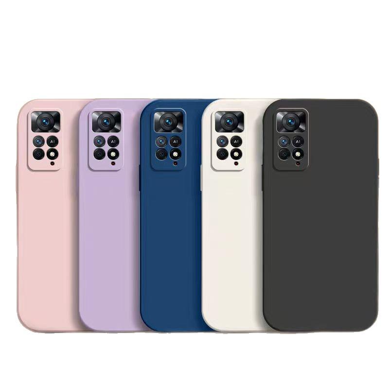 Redmi Note 11E Pro Liquid Silicone Anti-Drop Solid Color Case