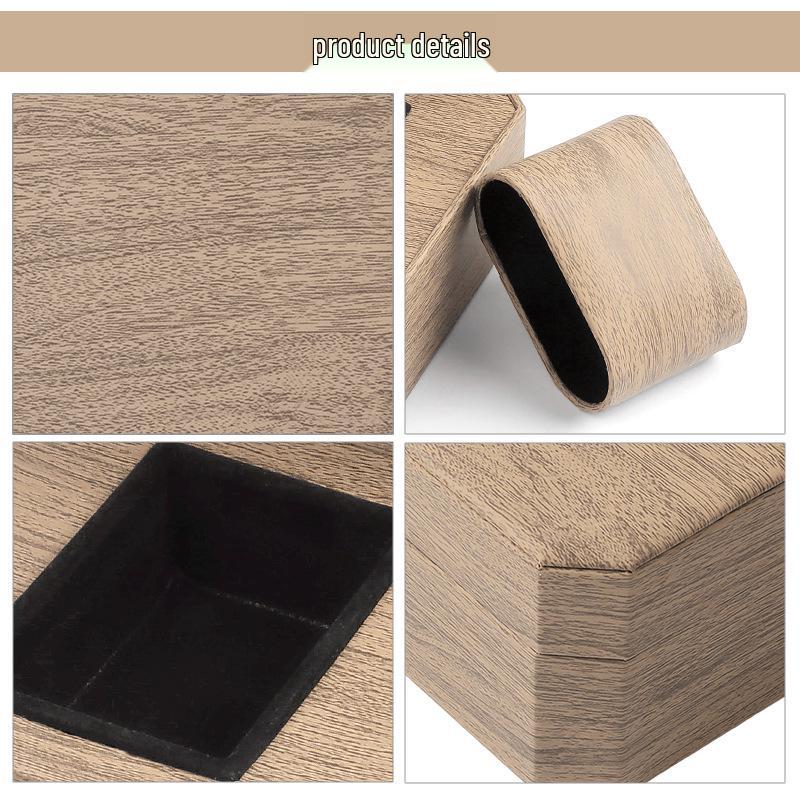 Men's Portable PU Leather Octagonal Watch Storage Box