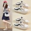 New Summer White Shoes for Women's Mesh Breathable Heighten Heightened Half-plate Shoes Casual Shoes
