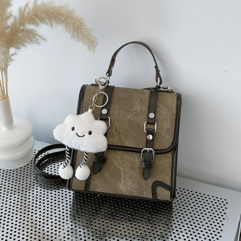 Britischer College-Stil Rucksacktasche Damen Einfacher Retro-Rucksack Vielseitige Mehrzweck-Tragetasche