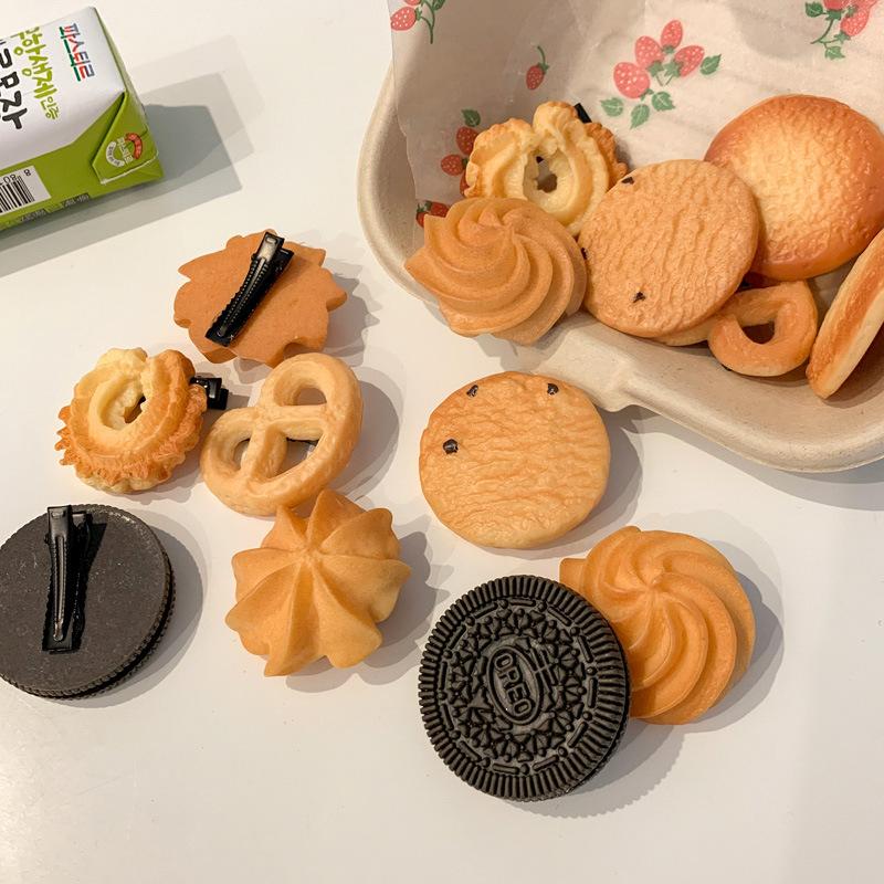 Cookies hairpin simulation Oreo food clip fun fun funny dry duck bill clip