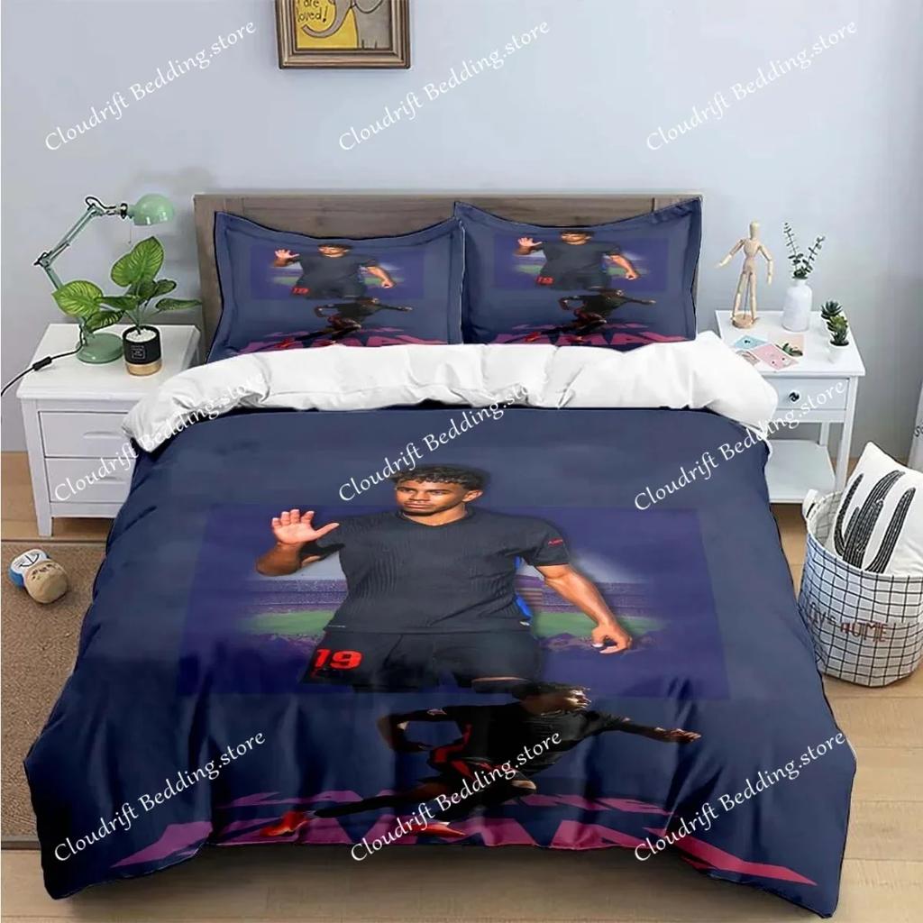 Spain Football Cenozoic Star L-Lamine Y-Yamal Bedding Sets Bed Supplies Set Duvet Cover Bed Comforter Set Bedding Set Gift029
