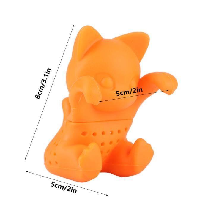 Passoire à thé Accessoire d'infuseur de thé en silicone en forme de chat en forme de chat pour le bureau à domicile