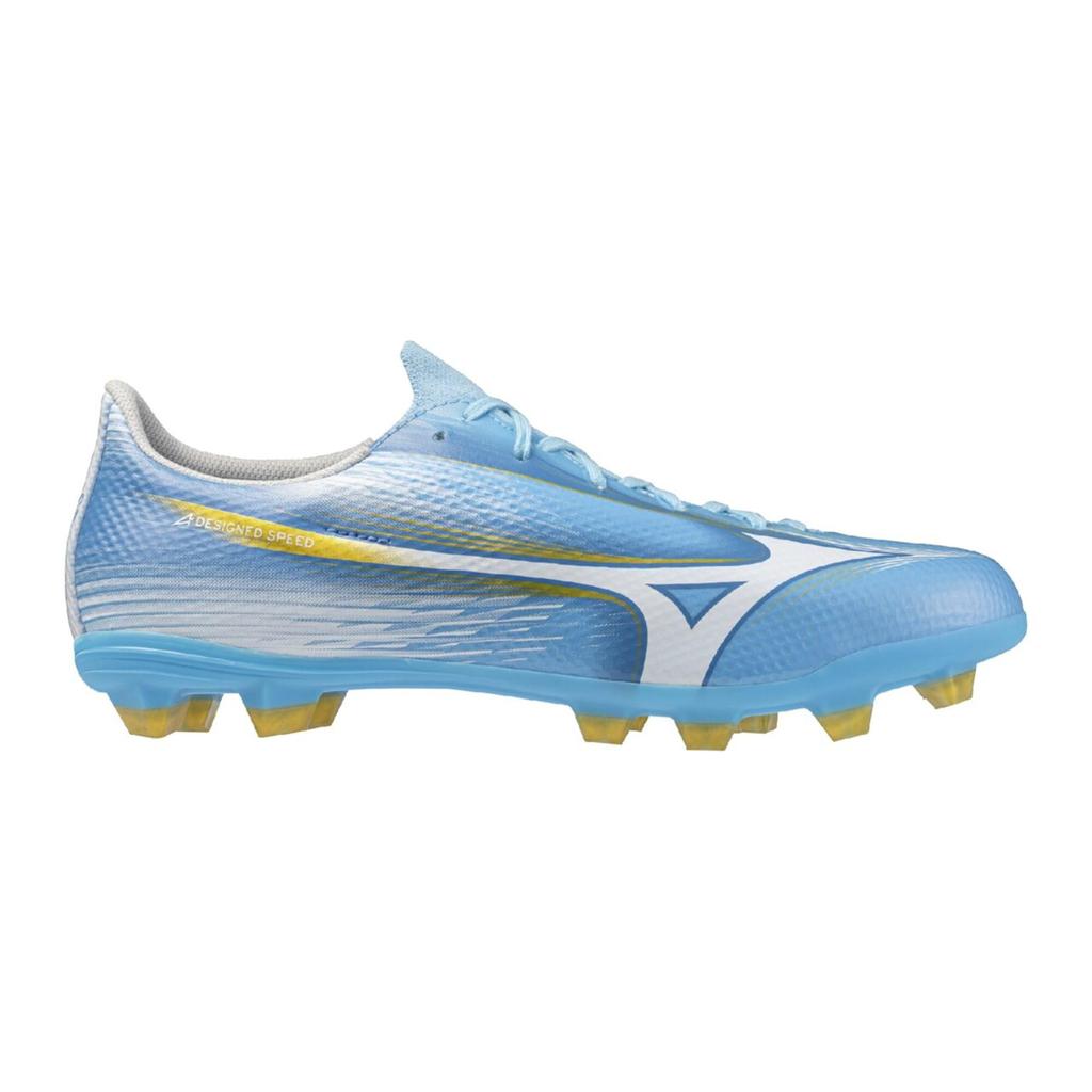 Mizuno Alpha 3 SELECT Soccer Unity Sky Blue x 2E Cleats, White, 25.5 cm,