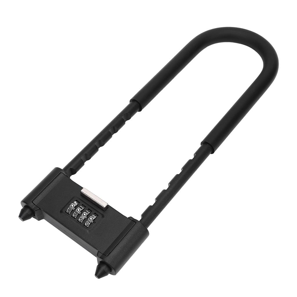 4 Digit Combination Padlock Heavy Duty 160 280mm Adjustable U Shape Security Code Lock for Bikes Gate Shed Fence