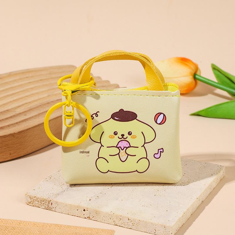 2025 Cute Cartoon Coin Purse Wallet - Small Leather Zipper Pouch for Students, Men & Women