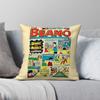 Federa Cuscino Vintage Beano Comic Gnasher Poliestere Lino Velluto Fantasia Zip Federa Decorativa Copricuscino da Letto