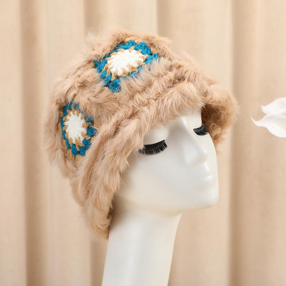 

Women s Face Slimming Tiger Head Lion Dance Fisherman Hat Fashionable Autumn Winter Versatile Cute Warm Knitted Plush Hat