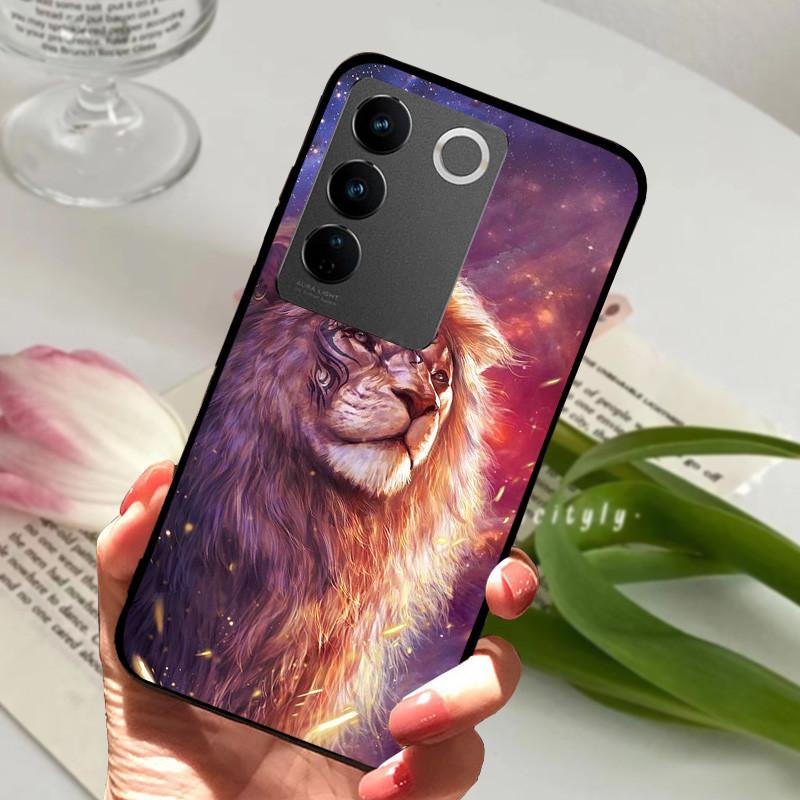 For Vivo V2230 V27 Pro 5G Case Popular Animal Cool Soft Back Protective Cover For Vivo V2237 V27e VivoV27 V 27 E Phone Bag Case
