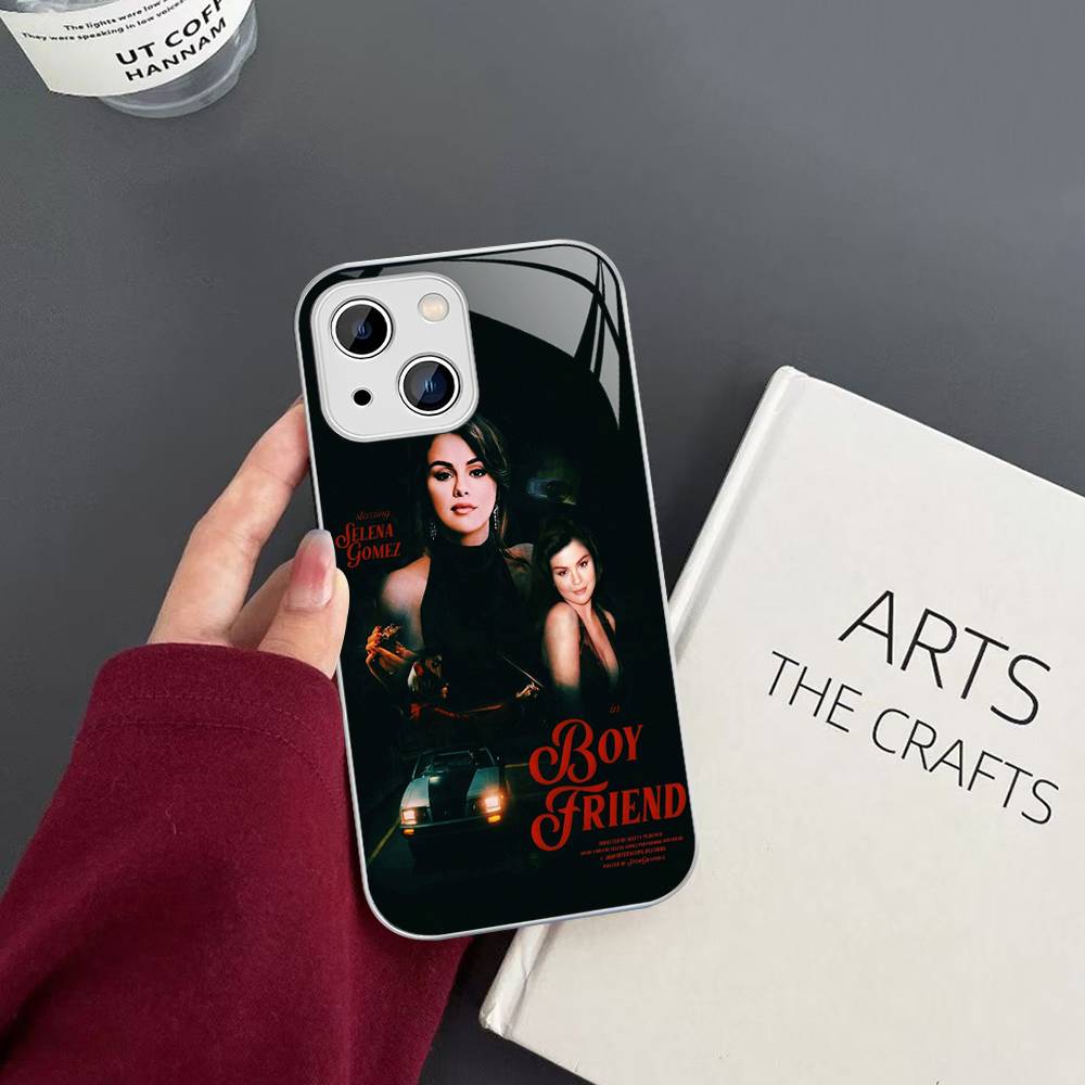 Singer Selena Gomez Tempered Glass For Iphone 14 13 12 11 Pro Mini XS MAX 14Plus X XS XR Fundas