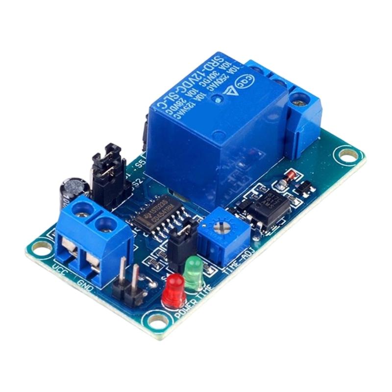 12V Adjustable Time Delay Relays Module Electronic Triggers Delay On Off Time Switches For Automation Device