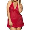 2PCS Women Bee Babydoll Negligee Sexy Lingerie Lace Plus Size Nightwea Underwear