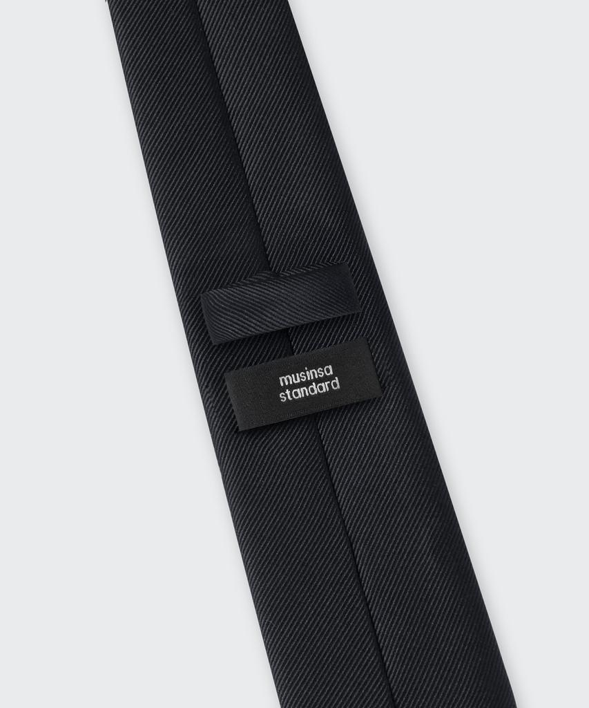 MUSINSA STANDARD Narrow Solid Tie [Black]