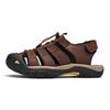 Fashion New Outdoor Summer Men Sandals Travel Leather Men's Casual Shoes Non-Slip Quick Dry Beach Shoes Male Roman Shoes Plus Size 39-48