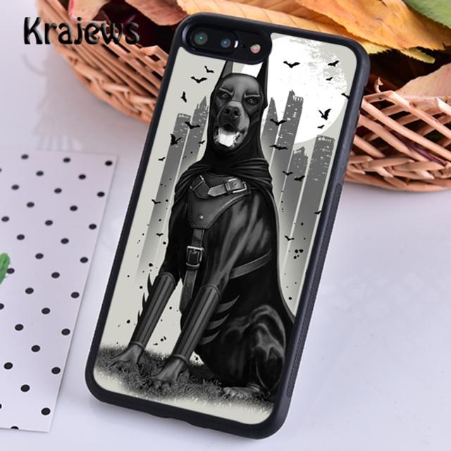Krajews CUTE DOBERMAN DOG BREED Phone Case Cover For iPhone 17 Air 16 15 14 Plus 11 12 13 Pro Max Plus Coque Fundas