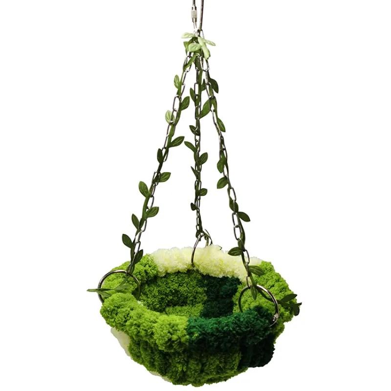 Parrot Jungle Hammock Swing Cockatiel Budgie Lovebird Rest Play Nest Metal Toy
