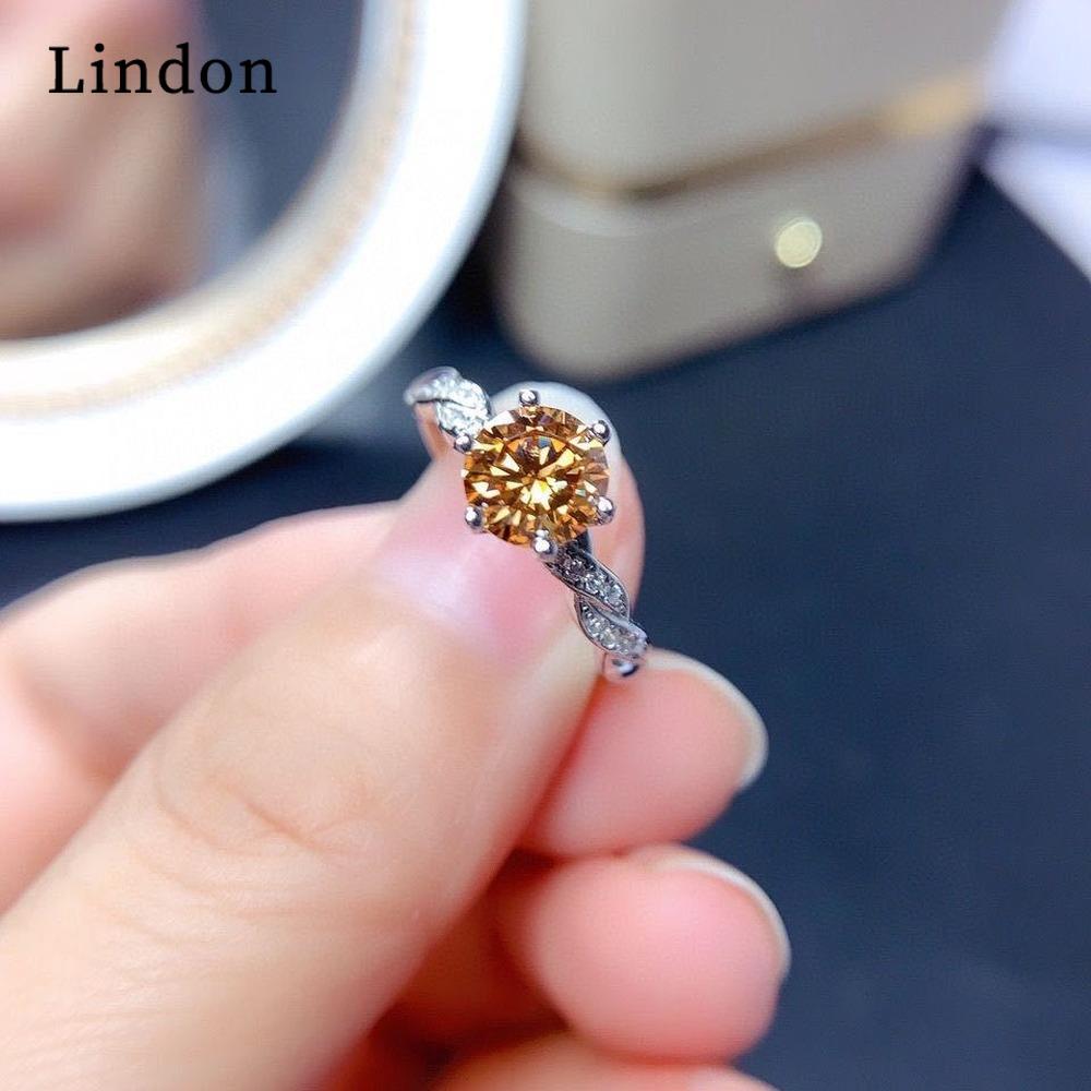 Lindon Classic  Zircon Ring Ladies Jewelry Wedding Promise Party Gift