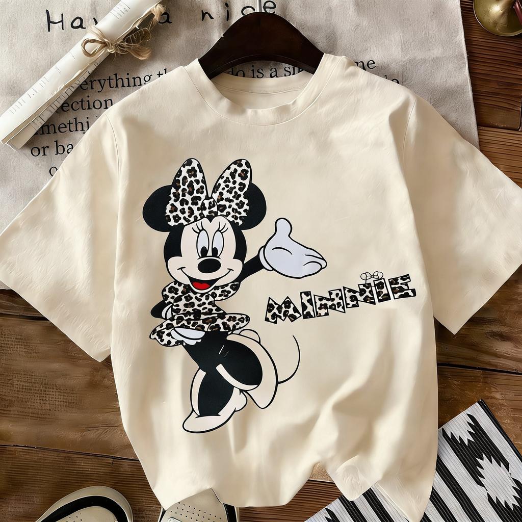 ParentChild Vintage Disney Minnie Graphic T Shirt Unisex Women Short Sleeve TeeOversized Casual Tops Summer Streetwear 2026 Y2k