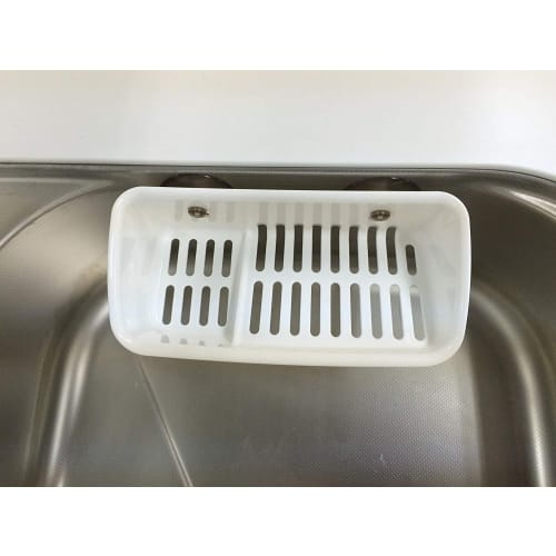 Richell Sponge Rack, White, 23 X 12 X 7.5 Cm, Shelly, Scrubber Holder, Type A, Antibacterial