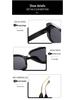 Vintage-Inspired European and American Large Frame Letter Sunglasses for Women