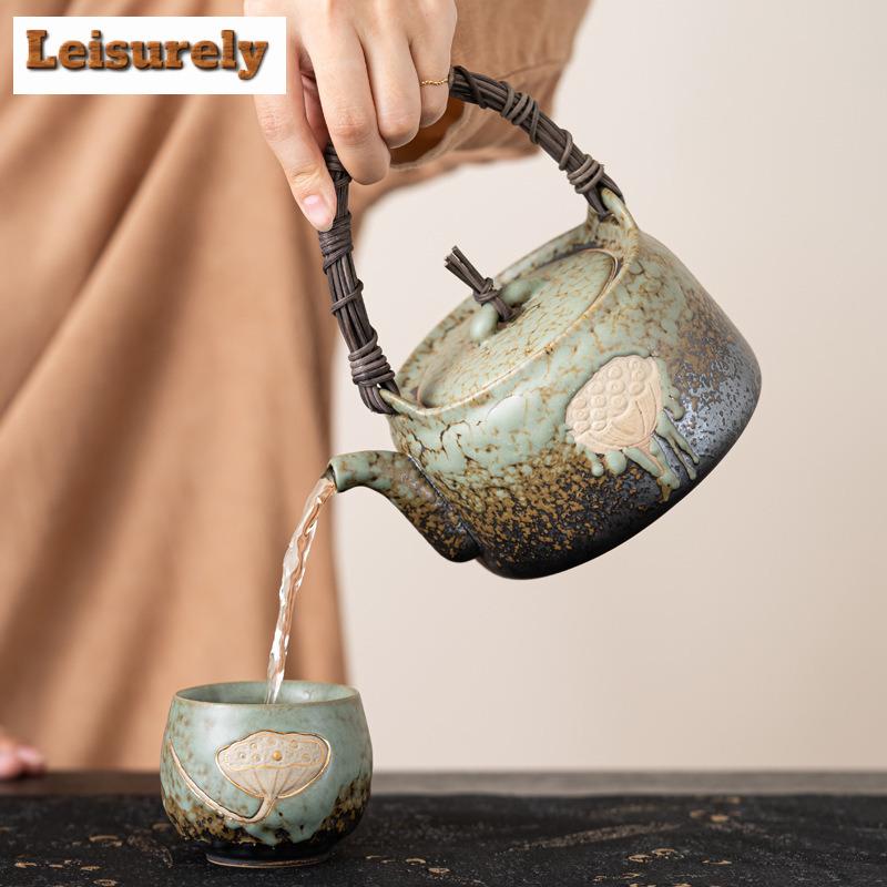 Lithophyte Lotus Kiln Change Zvedací trámový hrnec Okolní sporák Na vaření čaje Domácnost Čaj Ohřívač vařič Varná konvice na vodu