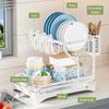 2tier Dish Rack,2tier Dish Drying Rack with Storage Rack,2tier Kitchen Organizer and Storage for Tableware,dish Storage Rack