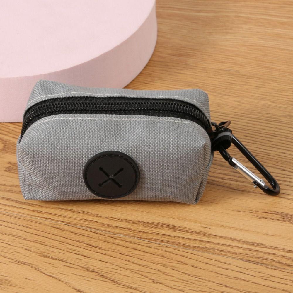 Portable Dog Poop Bag Holder Oxford Cloth Animal Waste Collection Pouch Outdoor