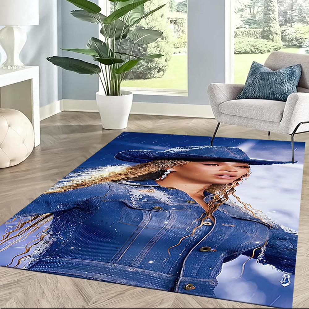Beyoncé's Glamorous Performance Square rugs are a great choice for living rooms, bedrooms, home décor, and as gifts.