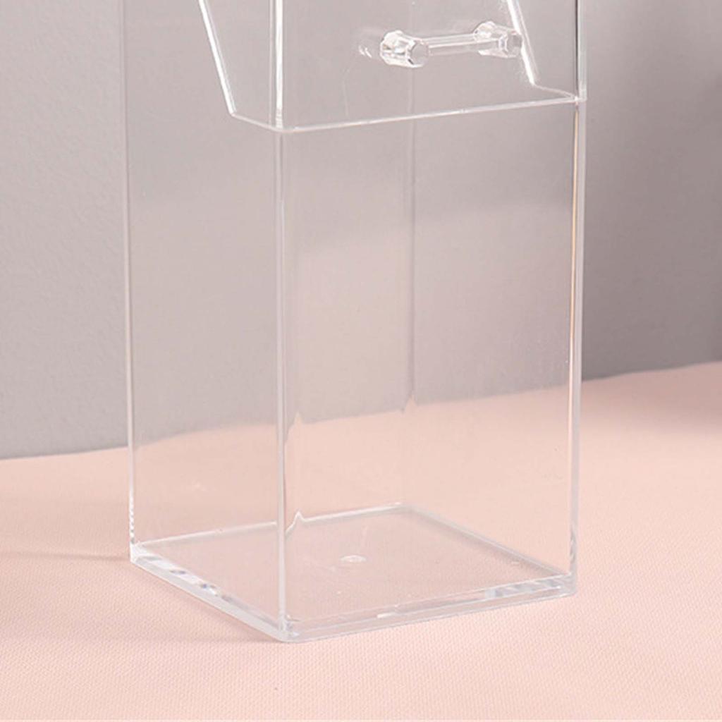 Make-up Pinselhalter Mehrzweck Acryl Make-up Aufbewahrungsbox für Badezimmer Waschtisch Arbeitsplatte Quadratisch