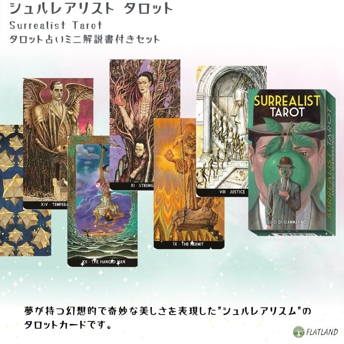 Surrealist Tarot Reading Japanese Instruction Manual Authentic Tarot 78 Cards Tarot, Instructions, Included, Cards,
