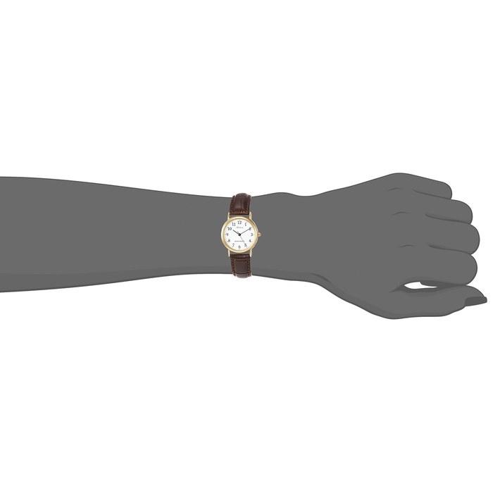 [Citizen Q&Q] Analog Watch Waterproof Leather Band Q997-104 Women's White White/Brown 1pc